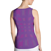 Close-up of the Monochrome Muse Tank Top fabric and texture.